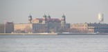 Ellis Island from across New York Harbor.